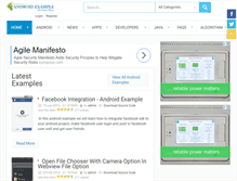 Tablet Screenshot of androidexample.com